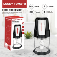 Mini robot de cuisine électrique 1,2 L, hachoir électrique pour légumes, noix et aliments pour bébés