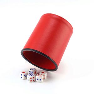 Felt Lined Professional <b>Dice</b> Cup PU Leather Quiet Shaker Cups Includes 6 Dot <b>Dice</b> for Bar Gatherings Party Board Games - Product Image 1