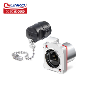 Cnlinko BD24 Panel de Red Ethernet para Montaje en Panel, Cables RJ45 CAT6, Conector RJ45 Impermeable - Product Image 4