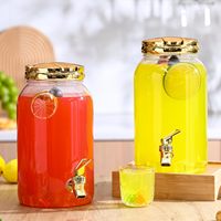 Pompe Distributrice Personnalisée avec Logo Imprimé, en Plastique PET de Qualité Alimentaire, Grande Capacité, pour Eau et Boissons, avec Robinet
