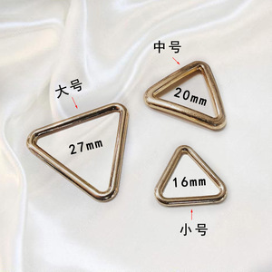 Hebillas Triangulares Metálicas BDRAY de 16mm, 20mm y 27mm, Accesorios de Aleación para Bolsos, Anillos Duraderos de Estilo Clásico para Bolsos y Sombreros - Product Image 3