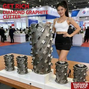 YUFU Herramientas de corte para madera con cuchillas desmontables brillantes sin recubrimiento, fresas de diamante tipo pico de pato conformadas por CNC, personalizables OEM/ODM - Product Image 6