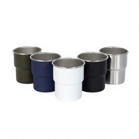 Mug Tumbler Stainless Steel Terisolasi untuk Perjalanan, Berkemah, Bir, Kopi, dengan Cetak Logo Kustom Grosir