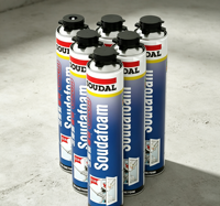 Espuma Expansiva SOUDAL 750ML en Oferta, Espuma de Poliuretano en Aerosol, Espuma Líquida de Poliuretano para Fijación