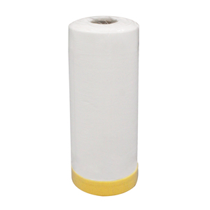 Auto Masking Film with Yellow Color Paper Tape Easy to Remove After Installation Quick-to-Apply Design Boosts Work Efficiency