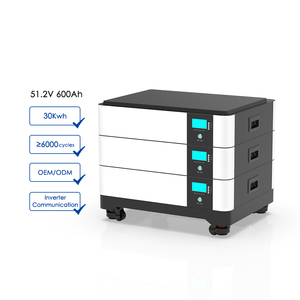 แบตเตอรี่เก็บพลังงานแสงอาทิตย์แบบไฮบริด LiFePO4 48V 200AH-1000AH สำหรับขายส่ง สามารถวางซ้อนกันได้ รองรับการสื่อสารผ่าน CAN - Product Image 1