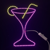 Panneau d'enseigne lumineux LED personnalisé avec plusieurs couleurs ou une seule couleur pour la décoration de magasin/festival/fêtes/publicité