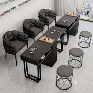 Ensemble de chaises de table de <span class=keywords><strong>manucure</strong></span> modernes, élégantes et nordiques Offre Spéciale le salon des ateliers d'ongles. - Product Image 1