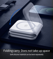Nuevo Soporte para Teléfono 10 en 1 con Carga Rápida de 15W, Cargador Inalámbrico Magnético Plegable con Kit de Cables y Caja de Almacenamiento
