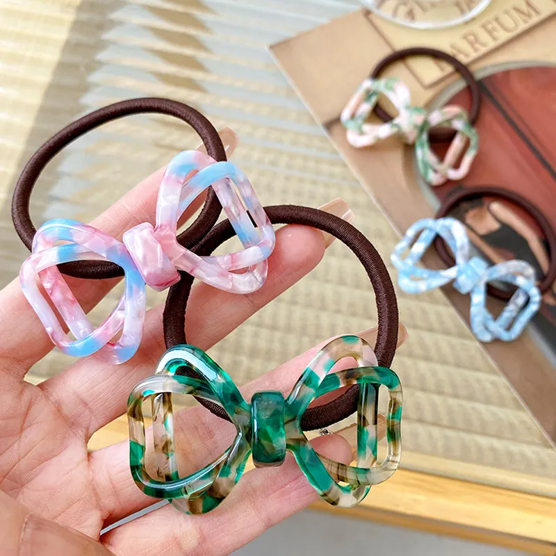 HONEY ACC Acetic Acid Double Layer Bow Knot Hollow End Rope With High Elasticity And Durable Rubber Band
