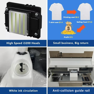 Cho kingjet A4 Mô Hình T-Shirt 24in LED Sticker Pet máy in bán tự động A3 dtf máy in máy cho khổ lớn màu sắc Thế Giới - Product Image 5