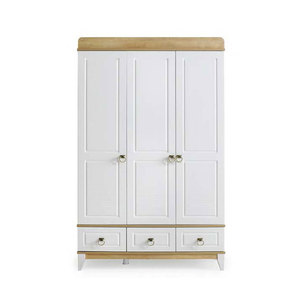 Excelente Mueble para el Hogar de Primera Clase ZELLA, Armario de Gran Capacidad con 3 Puertas Abatibles para Dormitorio - Product Image 1