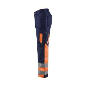 BLAKLADER - 152918608953C64 Pantalones Hi-Vis Azul marino/Naranja-EAN 7330509353677 ROPA DE TRABAJO DE LA HI-VIS - Product Image 4