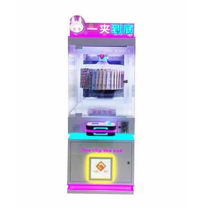 Machine à pinces à monnayeur pour centre commercial et centre de divertissement, modèle à plateau tournant porte-jouets, en promotion - Product Image 1
