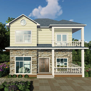 Villa préfabriquée, maison moderne de luxe, structure en acier galvanisé, construction préfabriquée DIY - Product Image 3