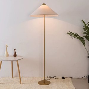 Nordic moderna semplice lampada da terra a LED cappello in lino di ferro lampada da terra <span class=keywords><strong>per</strong></span> soggiorno camera d'albergo decorazione camera degli ospiti - Product Image 3