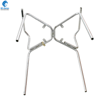 Jambe de base de chaise de salle à manger à cadre en métal chromé en vrac 400 + 260mm
