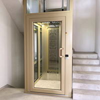 Ascenseur hydraulique intelligent pour maison avec porte automatique, capacité 400 kg, contrôle écoénergétique