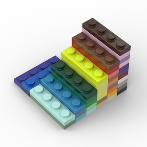 ตัวต่อ BEBRICKS ชุดที่ 3710 แผ่น 1x4 ของเล่นตัวต่อสร้างสรรค์ DIY สีสันสดใส MOC ชุดตัวต่อสำหรับเด็ก - Product Image 1