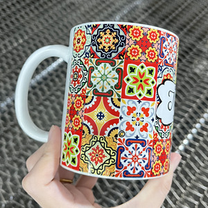 Custom <b>Ceramic</b> Mug White Solid Color With Handle For Tea Giveaways - Product Image 3