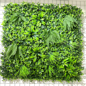 Ruopei <span class=keywords><strong>Shein</strong></span> - Panel de Pared de Hojas de Plástico para Decoración del <span class=keywords><strong>Hogar</strong></span>, Panel Verde Artificial, Seto de Boj, Césped Artificial - Product Image 3