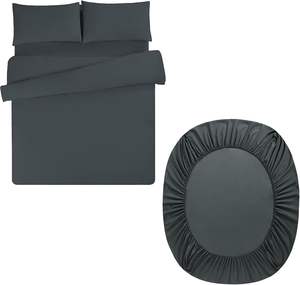 <span class=keywords><strong>Set</strong></span> di biancheria da letto di lusso biancheria da letto grigio colore 60 cotone vestibilità copripiumino e federe in stile moderno copripiumini - Product Image 6