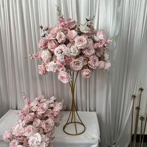Composizione Floreale Artificiale Elegante IFG Personalizzabile 60cm 1.8m in Seta Rosa per Decorazioni e Allestimenti Matrimoniali - Product Image 5
