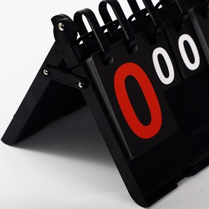 Tableau de scores professionnel multifonctionnel pour compétition, modèle de bureau en plastique étanche avec compteur et enregistreur de scores - Noir - Product Image 4