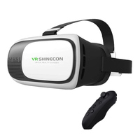 Casque VR SHINECON pas cher et de qualité, compatible myopie, lunettes de réalité virtuelle immersives HD, meilleures lunettes VR avec manette