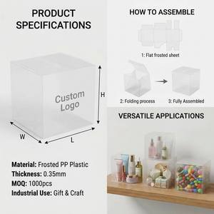 Boîte pliante en plastique PET transparente de qualité supérieure avec logo personnalisé pour la vitrine de figurines d'<span class=keywords><strong>action</strong></span> et l'emballage cadeau - Product Image 2
