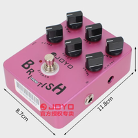 Pedal de Efecto de Retraso Metálico JOYO JF-16 UK para Guitarra e Instrumentos de Cuerda - Simulador de Amplificador de Sonido con Circuito Bruce