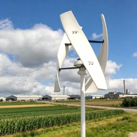 Éoliennes à axe vertical Vawt haute efficacité 12v 24v 48v 1000w pour usage domestique