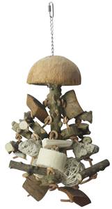 Çan seagrass Disk ile küçük papağanlar için ekstra büyük papağan oyuncak büyük papağanlar için papağan oyuncaklar büyük kuşlar için çiğnemek - Product Image 2