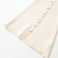 Robe Courte Décontractée ZATRHMBM pour Femme, Nouvelle Collection Printemps/Automne 2026, Tricotée avec Boutons, Style Vintage à Manches Courtes