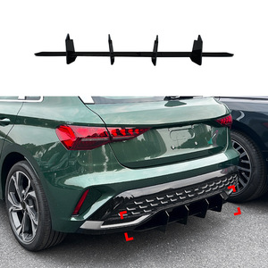 Amp-Z Rear Lip Spoiler Glossy Black For Audi A3 8Y Sline Hatchback 2024 Tuning Style - Product Image 1