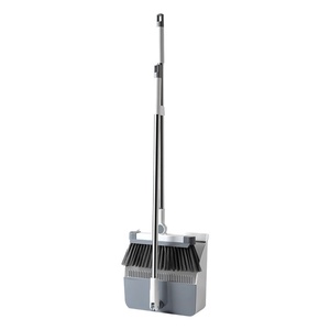 Juego de recogedor <span class=keywords><strong>y</strong></span> <span class=keywords><strong>escoba</strong></span> de acero para el hogar, antiadherente, <span class=keywords><strong>plegable</strong></span>, telescópico, para recoger el cabello <span class=keywords><strong>y</strong></span> la basura - Product Image 5