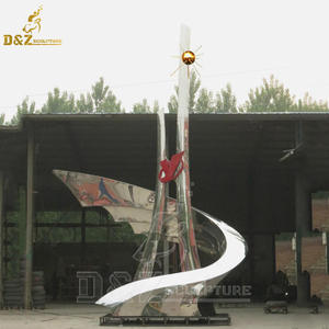 Jardín al aire libre moderno decorar Metal abstracto de una sola mano Torr bola estatua grande de acero inoxidable de una sola mano Torr-Ball escultura - Product Image 6