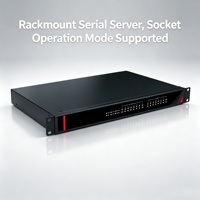 Servidor de Dispositivos en Rack de 1U y 19 Pulgadas, 8 Puertos RS232 485 a Ethernet, Modbus TCP UDP, Com Virtual, Amplio Rango de Temperatura