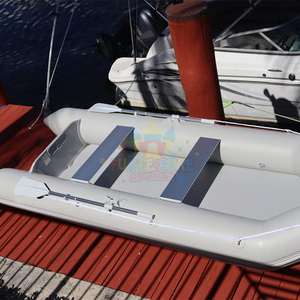 Bote Inflable de Aluminio con Motor, Bote de Pesca Inflable de Alta Velocidad, <span class=keywords><strong>Lancha</strong></span> Inflable de Hypalon y PVC de 4 <span class=keywords><strong>Metros</strong></span> con Motor - Product Image 3