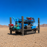 Machine de forage de puits d'eau, profondeur maximale 300m, compresseur d'air diesel, équipement de forage de puits