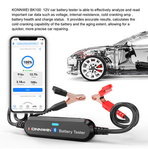 Nouveau Type rentable 6V 12V Bluetooth testeur <span class=keywords><strong>de</strong></span> batterie <span class=keywords><strong>de</strong></span> moto <span class=keywords><strong>de</strong></span> voiture KONNWEI BK100 - Product Image 5