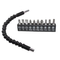 Tige flexible ABS+Métal 300mm pour outils électroniques, support de tournevis, connecteur d'extension à queue hexagonale, embout flexible