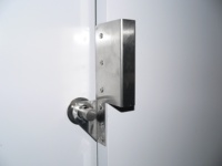 Poignée de porte et goupille de verrouillage en acier inoxydable pour distributeur de glace