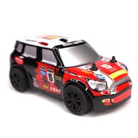 YT 1/28 WRC 2WD Mini voiture de vitesse télécommandée 12 KM/H voiture de course RC avec lumière, pneus en caoutchouc pour jouer en plein air