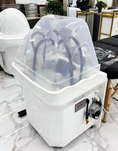 Appareil de thérapie capillaire mobile sans raccordement aux conduites d'eau, avec circulation d'eau pour bac à shampoing, spécialement conçu pour les salons de beauté - Product Image 6