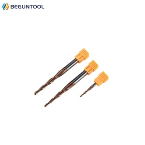 Molino de extremo cónico Fresa de extremo de carburo sólido de tungsteno Brocas de enrutador de punta de bola Fresa de metal cónica <span class=keywords><strong>CNC</strong></span> Fresa de extremo cónico 2 flautas - Product Image 3