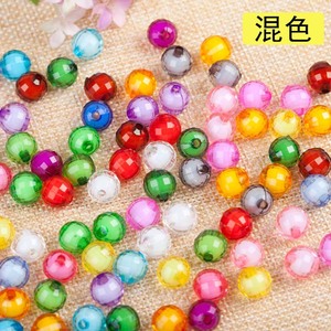 <b>White</b> <b>Acrylic</b> Round Beads For Jewelry Making Loose Beads ZD Yiwu Origin Fall 2021 - Product Image 2
