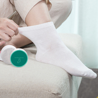 Chaussettes en coton jetables absorbant la sueur, chaussettes de voyage respirantes à Compression jetables