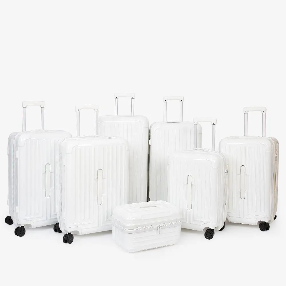 Fabriek Groothandel Abs Pc Luxe Bagage Hoogwaardige Handbagage Reisbagage Aluminium Koffer
