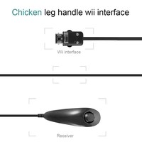 Nunchuck filaire courbé à la main pour la manette de jeu Nintendo Wii et accessoires pour la manette de jeu Wii